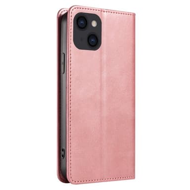 Plånboksställ Telefon Fodral Skal för iPhone 15 Plus - Rose Gold