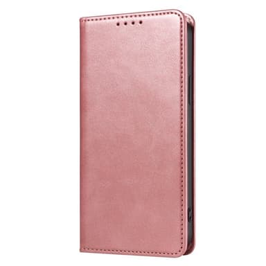 Plånboksställ Telefon Fodral Skal för iPhone 15 - Rose Gold