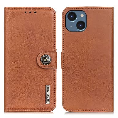 KHAZNEH iPhone 15 Plånboksfodral - Brun