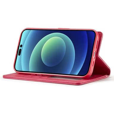 LC.IMEEKE Plånboksfodral till iPhone 15 Pro - Rosa