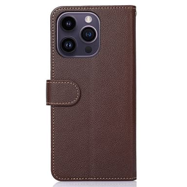 KHAZNEH till iPhone 15 Pro Plånboksfodral - Brun/Blå