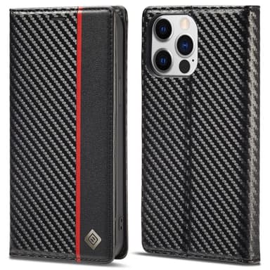 LC.IMEEKE Plånboksfodral till iPhone 15 Pro Max - Svart