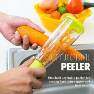 Smart Potatisskalare frukt skalare grönsaksskalare med behållare