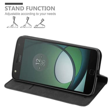 Skal Motorola MOTO Z PLAY Plånboksfodral (Svart)