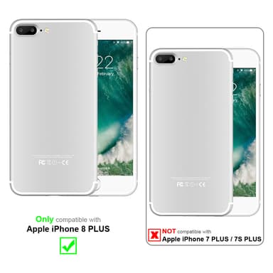 iPhone 8 PLUS Skal Fodral Case (Svart)