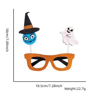 Halloween Glasögon Fest Kostymdekoration - Häxa + Spöke