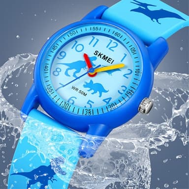 Sport Vattentät Barnklocka Klocka Quartz Watch - Dinosaurie