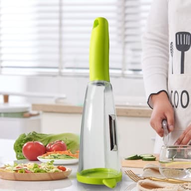 Smart Potatisskalare frukt skalare grönsaksskalare med behållare
