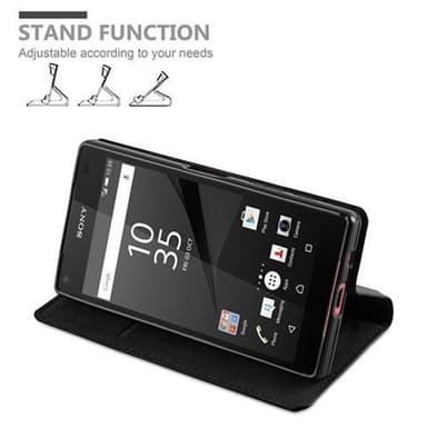 Sony Xperia Z5 COMPACT Plånboksfodral Skal (Svart)