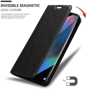 Oppo FIND X3 PRO Plånboksfodral Skal (Svart)