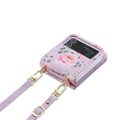 POLA Flower fodral Samsung Galaxy Z Flip 4 - Pink