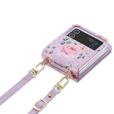 POLA Flower fodral Samsung Galaxy Z Flip 3 - Purple