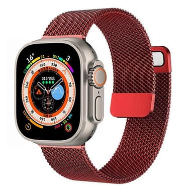 Milanese klockarmband Apple Watch Ultra (49mm) - Röd