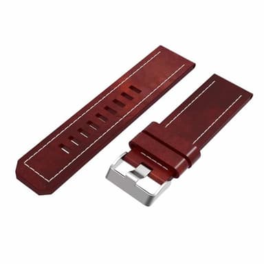 Läder klockarmband easyfit Garmin Enduro - Brun