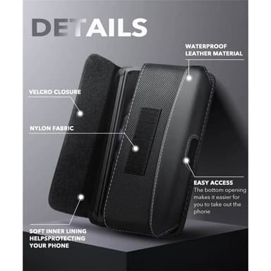 SUPCASE Bältesväska Samsung Galaxy Z Fold 5 - Svart