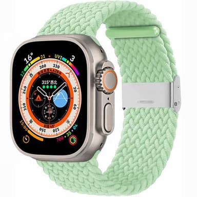 Flätat klockarmband Apple Watch Ultra (49mm) - Pistasch