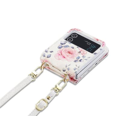 POLA Flower fodral Samsung Galaxy Z Flip 4 - White