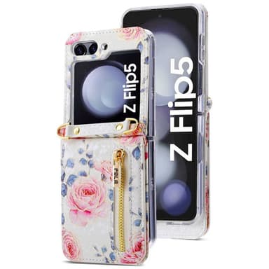 POLA Flower fodral Samsung Galaxy Z Flip 5 - White