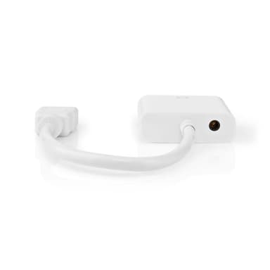 Nedis VGA-adapter | HDMI™ Kontakt | VGA hona 15p | Nickelplaterad | Rak | PVC | Vit | Låda