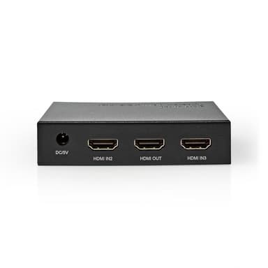 Nedis HDMI ™ Switch | 3-Port port(s) | 1x USB-C™ / 2x HDMI™ Ingång | 1x HDMI™ utgång | 4K@60Hz | 18.0 Gbps | Metall | Antracit