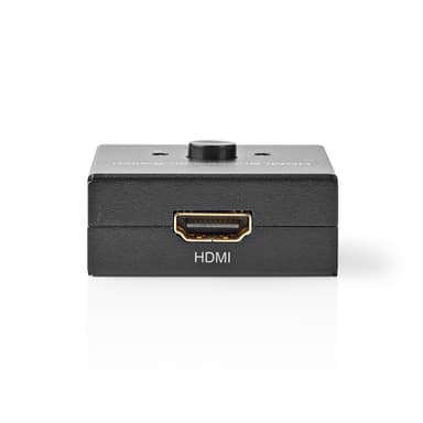 Nedis HDMI ™ Switch | 3-Port port(s) | 1x HDMI™ Ingång / 2x HDMI™ Ingång | 1x HDMI™ utgång / 2x HDMI™ utgång | 4K@60Hz | 6 Gbps | Metall | Antracit