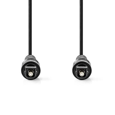 Nedis Optisk ljudkabel | TosLink Hane | TosLink Hane | 3.00 m | Rund | PVC | Svart | Låda