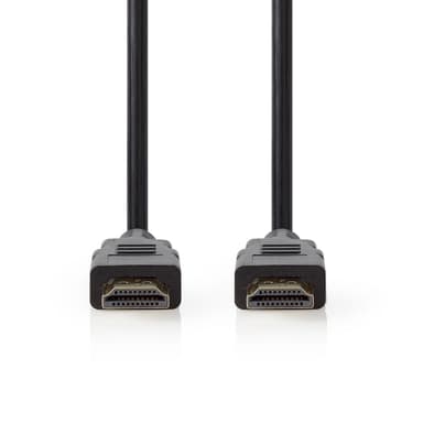 Nedis Premium High Speed ​​HDMI ™ kabel med Ethernet | HDMI™ Kontakt | HDMI™ Kontakt | 4K@60Hz | 18 Gbps | 2.00 m | Rund | PVC | Svart | Plastpåse