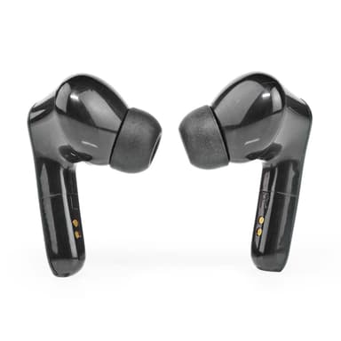 Nedis Fullt Trådlösa hörlurar | Bluetooth® | Maximal batteritid: 5 timmar | Tryck på Kontroll | Batteri hölje | Inbygd mikrofon | Stöd för röststyrning | Brusreducering | Svart