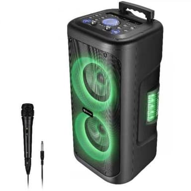 Denver Party-högtalare Portabel 2x6,5"" woofer Bluetooth LED-ljus 400W max TSP-353