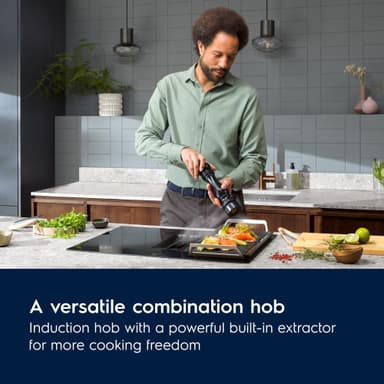 AEG Serie 6000 Induktionshäll med fläkt GCH74B01CB (70cm)