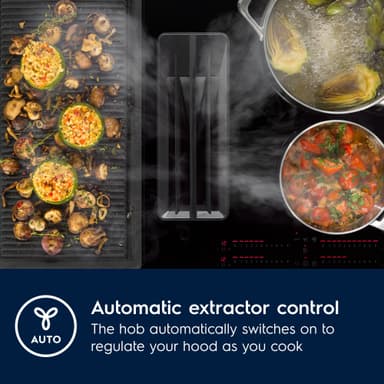 Electrolux Serie 600 Induktionshäll med fläkt HHHB760S (70cm)