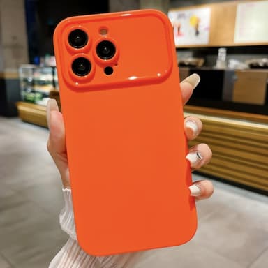 Slim-Fit TPU telefonfodral Skal för iPhone 15 Fodral - Orange