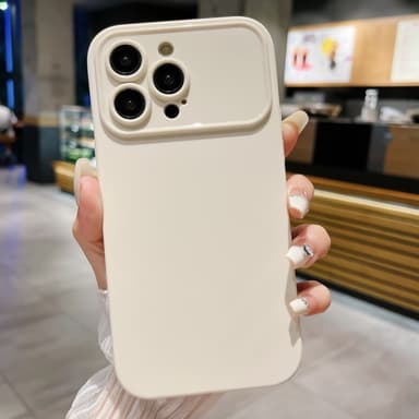 Slim-Fit TPU telefonfodral Skal för iPhone 15 Plus Fodral - Vit