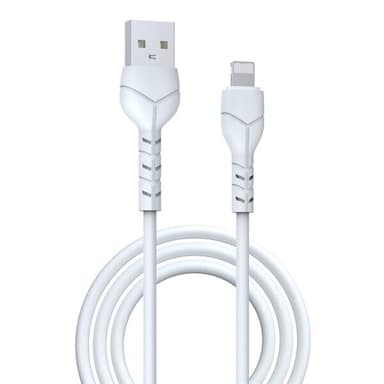Devia Laddningskabel USB - Lightning 1 m 2,1A - Vit