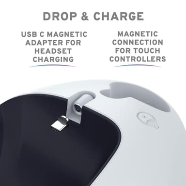 Stealth Store & Charge Station for Meta Quest 2