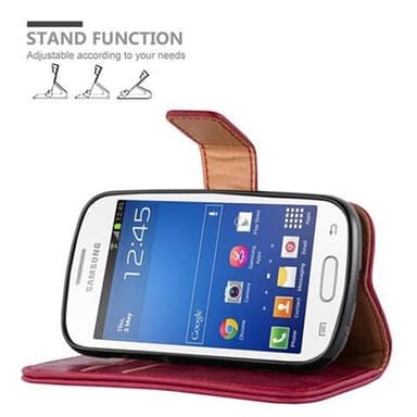 Samsung Galaxy TREND LITE Plånboksfodral Skal (Röd)