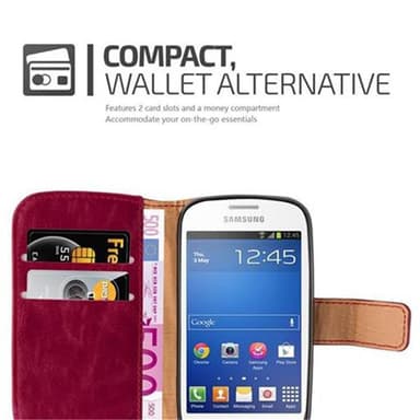 Samsung Galaxy TREND LITE Plånboksfodral Skal (Röd)