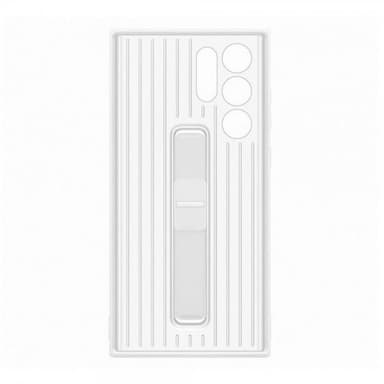Samsung S22 Ultra skyddsfodral med ställ (vitt)