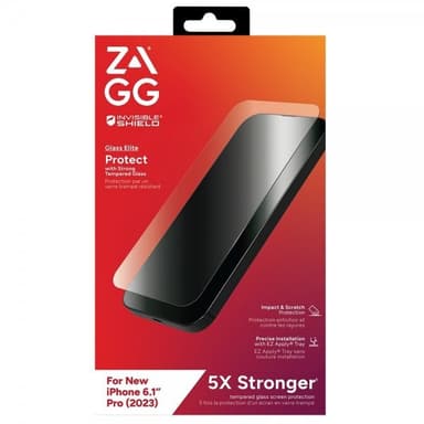 ZAGG InvisibleShield iPhone 15 Pro Skärmskydd Glass Elite