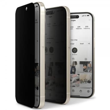 Ringke iPhone 15 Skärmskydd Privacy Tempered Glass Installation Jig
