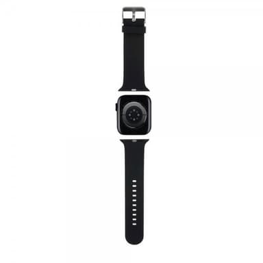 Karl Lagerfeld Apple Watch 42/44/45/Apple Watch Ultra Armband Rubber NFT Karl & Choupette Svart