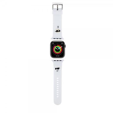 Karl Lagerfeld Apple Watch 38/40/41mm Armband Rubber NFT Karl & Choupette Vit