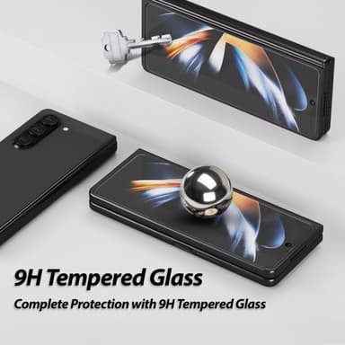 Whitestone Dome Samsung Galaxy Z Fold 5 Skärmskydd Dome Glass 2-pack