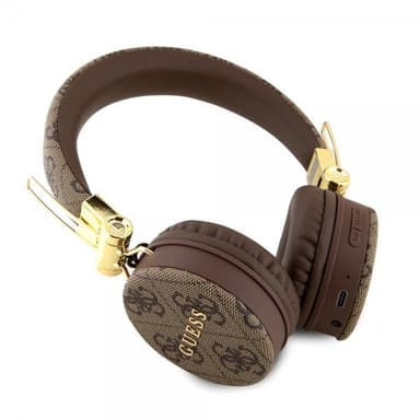 Guess Trådlösa Hörlurar Bluetooth Metal Logo Brun