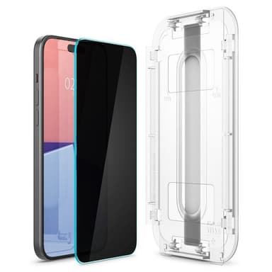 Spigen iPhone 15 Skärmskydd GLAS.tR EZ Fit Privacy 2-pack