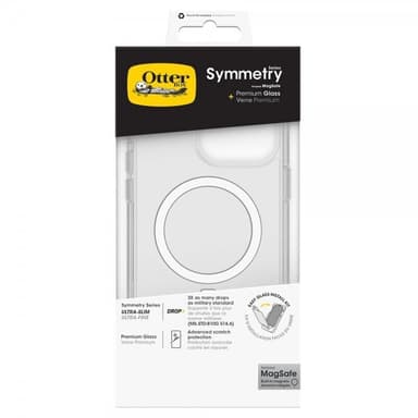 Otterbox iPhone 15 Pro Max Skal med Skärmskydd Symmetry Clear MagSafe + Premium Glass