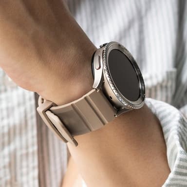 Ringke Samsung Galaxy Watch 20mm Armband Rubber One Bold Band Gray Sand