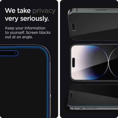 Spigen iPhone 14 Pro Skärmskydd GLAS.tR Slim Anti-Glare Privacy
