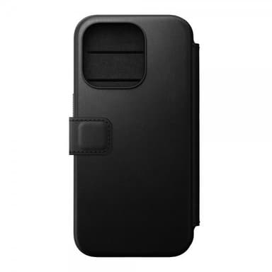 NOMAD iPhone 15 Pro Fodral Modern Leather Folio Svart