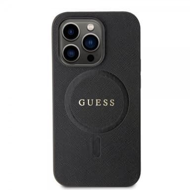 Guess iPhone 15 Pro Skal Saffiano MagSafe Svart